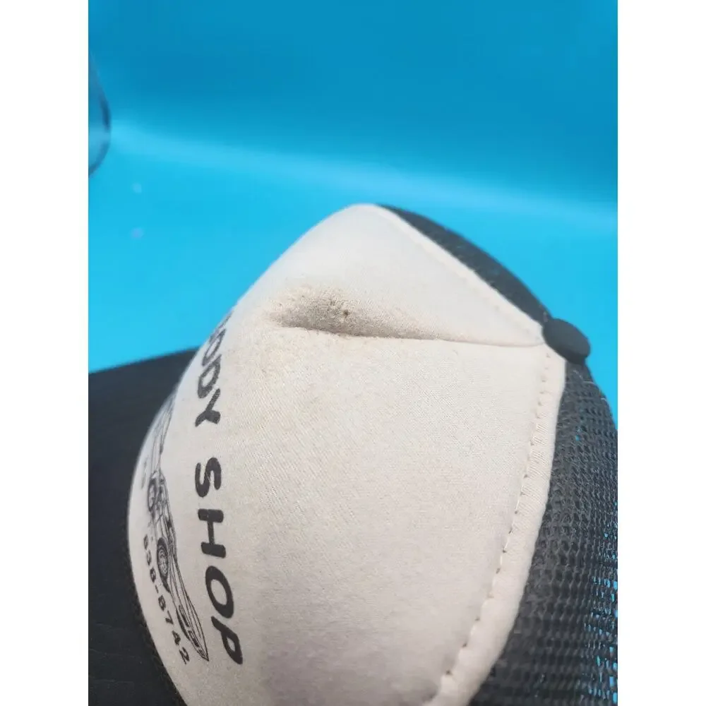 Vtg Aley Body Shop Snapback trucker hat cap wichita mesh